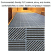 30x30cm Bathroom Floor Mats Non-slip Hydrophobic PVC Hollow Dirt-resistant Foot Mats(Navy Blue)