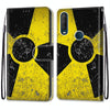 For Alcatel 1SE (2020) Coloured Drawing Cross Texture Horizontal Flip PU Leather Case with Holder & Card Slots & Wallet & Lanyard(Yellow Black Logo)