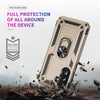 For Samsung Galaxy A36 5G Shockproof TPU + PC Phone Case with Holder(Gold)