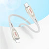 hoco U133 Type-C / USB-C to 8 Pin Braided PD Fast Charging Data Cable, Length:1.2m(Black)