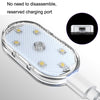 Car Lighting Reading Light LED Touch Sensing Ambient Light, Style:, Color: Ice Blue