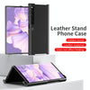 For Huawei Mate Xs 2 Leather Shockproof Phone Case With Holder(Blue)