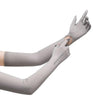 1pair Summer Extended Arm Sleeves Sun Protection UV Protection Sleeves, Style: Leaf (Space Gray)
