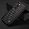 For Samsung Galaxy S25+ 5G LC.IMEEKE 3 in 1 Carbon Fiber Texture Shockproof Phone Case(Black)