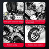 Side Tricycle Motorcycle High Difficulty Building Block Adults Handmade Assembly Power Strip Linkage Mechanical Toy Metal Assembly Model