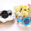 XinHua Women Diamond Mirror Surface Hollow Stainless Steel Bracelet Quartz Watch(Black)