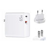 PD-65W USB-C / Type-C + QC3. 0 USB Laptop Charging Adapter + 2m USB-C / Type-C to USB-C / Type-C Data Cable Set, EU Plug / US Plug(White)