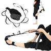 Yoga Stretch Trainer Rehabilitation Correction Belt Foot Drop Stretcher(Black One Size)