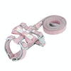 Pink Cat Leash with Bow, Adjustable, Safe Buckle, Size L