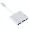 USB-C / Type-C 3.1 Male to USB-C / Type-C 3.1 Female & HDMI Female & USB 3.0 Female Adapter(Silver)
