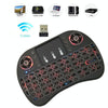 Support Language: French i8 Air Mouse Wireless Backlit Keyboard with Touchpad for Android TV Box & Smart TV & PC Tablet & Xbox360 & PS3 & HTPC/IPTV