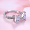 Female Fashion Lovely Bowknot Design Zircon Ring, Ring Size:10