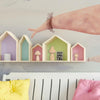 210143E Wooden Mushroom Head DIY Painted Toys Children Early Education Household Decorative Ornaments
