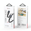 YESIDO CA106 1.2m 2.4A USB to 8 Pin OD0.6 Charging Data Cable(Black)