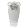 100ml Travel Cleaning Lotion Dispenser Bottle With Washing Brush Cosmetic Shampoo Storage Bottle(Light Gray)