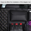 Car Trunk Leather Storage Bag Large Capacity Rear Seat Back Pouch, Style: Leather(Black)