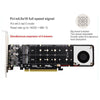 PCI-E X16 to M.2 M-key NVME X4 SSD RAID Array Expansion Adapter Support 2242/2260/2280/22110(PH44Plus)