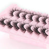 7pairs /Box Faux Eyelashes Natural Fluffy 3D Mink Lengthen Eyelashes M390