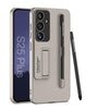 For Samsung Galaxy S25+ 5G GKK Ultra-thin Holder Phone Case with Pen Slots & Stylus Pen(Titanium Gray)
