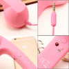 3.5mm Plug Mic Retro Telephone Anti-radiation Cell Phone Handset Receiver(Red)