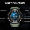 SMAEL 8082 Outdoor Waterproof Sports Multifunctional Luminous Timing Electronic Watch(Army Green)