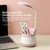 USB Charging LED Desk Light Eye Protection Lamp with Pen Holder and Phone Holder(CS276-1 Black)