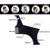 3 PCS Beard Styling Template Stencil Men Comb All-In-One Beard Shaping Tool(Black)