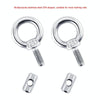 RV Sunshade 304 Stainless Steel Slide Rail Ring, Specifications: 2pcs M4 Ring + Cylinder + Purple Climbing Buckle