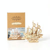 LG807 Ocean Sailboat 3D Wooden Puzzle Children Educational Toys DIY Handmade Ornaments