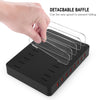 X6 96W 2.4A 8 USB Ports Smart Charger with Detachable Bezel, AU Plug(White)