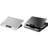 ICE COOREL Laptop Aluminum Alloy Radiator Fan Silent Notebook Cooling Bracket, Colour: Space Silver