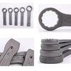 TUOSEN Single-end Straight Handle Gray Phosphating Percussion Wrench, Size:50mm