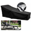 Outdoor Beach Chair Dustproof And Waterproof Cover Rocking Chair Furniture Protective Cover, Size: 200x40x85cm(Black+Silver)