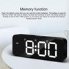 XM905 Multifunctional Voice-activated Alarm Clock LED Electronic Wall Clock (Black)