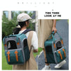 Portable Cat Dog Backpack Carrier - Breathable Foldable - Orange