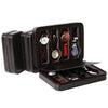 PU Leather Full Carbon Fiber Zipper Watch Bag Watch Storage Display Box, Style:  04 Watch Position