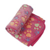 Coral Fleece Pet Blanket, Pink, XS (40x60cm) - Soft & Warm for Cats & Small Dogs