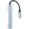S-209 3 in 1 8 Pin Male to Dual USB 2.0 + USB 3.0 Female Adapter HUB(Silver Grey)