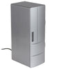 3.5W USB PC Mini Fridge Beverage Drink Cooler / Warmer, Size: 24.5 x 10.8 x 8.3cm(Silver)