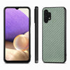 For Samsung Galaxy A32 5G Carbon Fiber Texture Leather Back Cover Phone Case(Green)