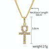 N2106-16 Cross Exaggerated Hip Hop Style Necklace Collarbone Chains