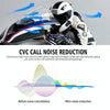 WUPP CS-1412A1 Bluetooth 5.1 S2 Motorcycle Helmet Full Duplex Bluetooth Intercom Headset Earphone(Blue)