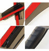 2 PCS Flexible Shielding Rain Board Rain Eyebrow with Wind Guide Apparatus for Car Rearview Mirrors(Black)