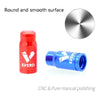 10 PCS EVERD ZH419 Mountain Road Bike Aluminum Alloy Air Mouth Cap Car Tire Dust Door Cover, Colour: Schrader (Blue)