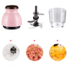 Portable Mixing Cup Electric Soy Milk Juicer Multi-function Cooking Machine Home Meat Grinder(Pink)