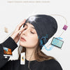 M1-BL LED Glowing Bluetooth Music Hat Wireless Call Night Running Hat(Navy)