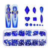 12 Grid Flat Bottom Shaped Nail Rhinestones Nail Decoration, Specification: 11