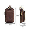BULL CAPTAIN 028 Multi-Function Cattle Leather Waist Bag Magnetic Buckle Mobile Phone Belt Bag(Coffee)