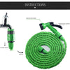 Durable Flexible Dual-layer Water Pipe Water Hose, Stretch Length: 7.5m-22.5m (US Standard)(Blue)
