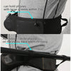 Close-fitting Sports Waist Bag Lightweight Marathon Running Belt, Size: M(Retro Black)
